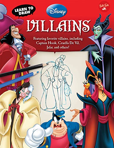 Beispielbild fr Learn to Draw Disney's Villains : Featuring Favorite Villains, Including Captain Hook, Cruella de Vil, Jafar, and Others! zum Verkauf von Better World Books