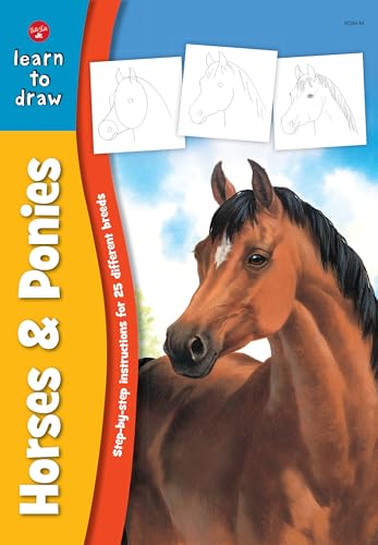 Beispielbild fr Horses & Ponies: Step-by-step instructions for 25 different breeds (Learn to Draw) zum Verkauf von Wonder Book