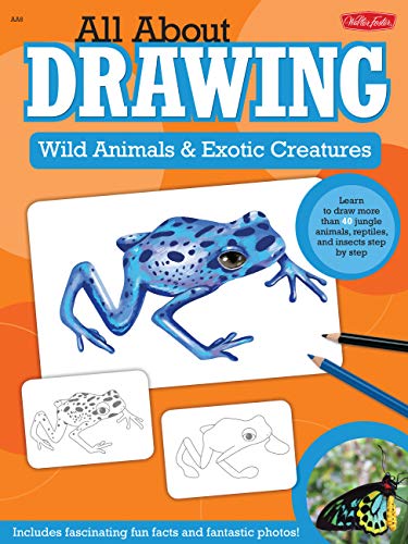 Beispielbild fr All about Drawing Wild Animals and Exotic Creatures : Learn to Draw 40 Jungle Animals, Reptiles, and Insects Step by Step zum Verkauf von Better World Books