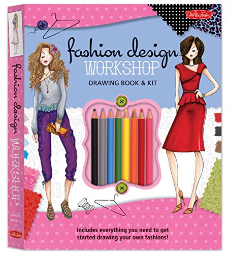 Stock image for Fashion Design Workshop Drawing Book & Kit: Includes everything you need to get started drawing your own fashions! (Walter Foster Studio) for sale by PlumCircle