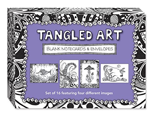 Beispielbild fr Tangled Art Blank Note Cards & Envelopes: Set of 16 featuring four different images zum Verkauf von Newsboy Books