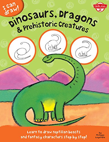 Beispielbild fr Dinosaurs, Dragons & Prehistoric Creatures: Learn to draw reptilian beasts and fantasy characters step by step! (I Can Draw) zum Verkauf von BooksRun