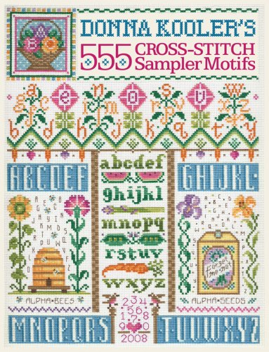 Beispielbild fr Donna Kooler's 555 Cross-Stitch Sampler Motifs zum Verkauf von WorldofBooks