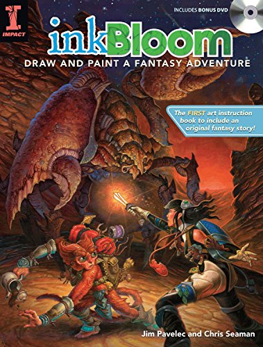 Beispielbild fr Ink Bloom: Draw and Paint a Fantasy Adventure zum Verkauf von WorldofBooks