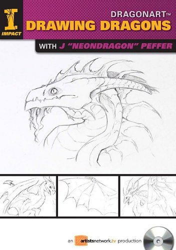 9781600619229: Dragonart Drawing Dragons With J. "Neondragon" Peffer