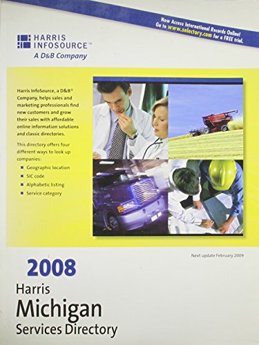 Stock image for 2008 Harris Michigan Services Directory Harris InfoSource for sale by GridFreed
