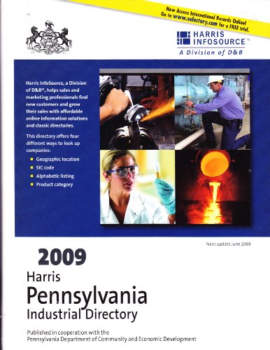9781600730979: Harris Pennsylvania Industrial Directory 2009
