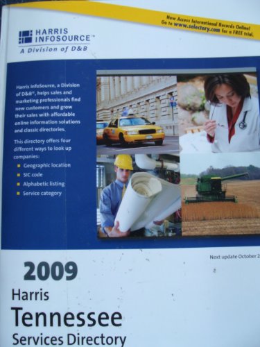 2009 Harris Tennessee Services Directory (9781600731198) by Harris InfoSource