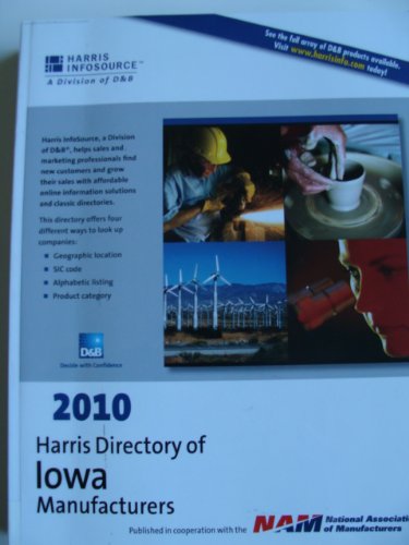 fHarris Directory of Iowa Manufacturers 2010 (9781600731778) by Harris InfoSource