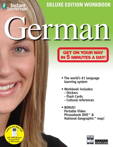 Stock image for Instant Immersion German - Deluxe Edition Workbook (German and English Edition) for sale by Discover Books