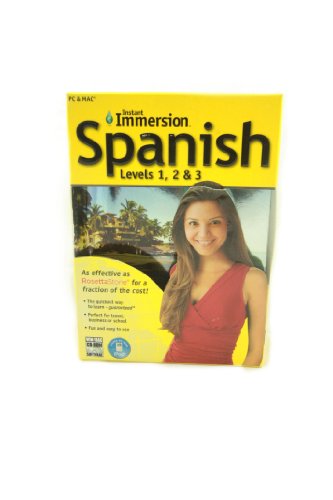 Beispielbild fr Spanish Levels 1, 2 & 3 (Instant Immersion) (Spanish Edition) zum Verkauf von BookHolders