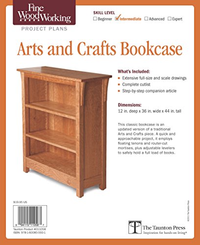 9781600855931: Fine Woodworking's Arts and Crafts Bookcase Plan