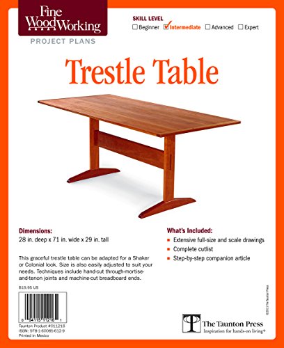 9781600856129: Fine Woodworking's Trestle Table Plan