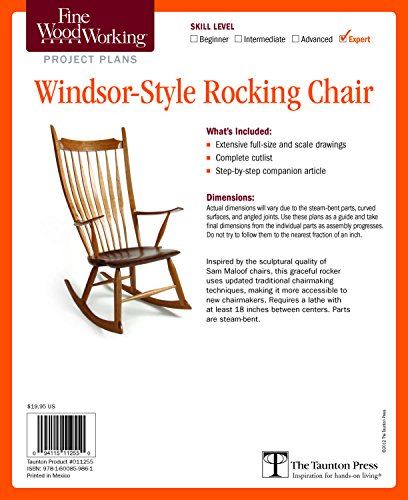 9781600859861: Fine Woodworking's Windsor-Style Rocking Chair Plan