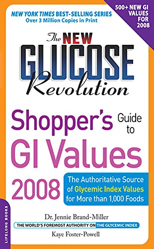 Beispielbild fr The New Glucose Revolution Shopper's Guide to GI Values 2008: The Authoritative Source of Glycemic Index Values for More Than 1000 Foods zum Verkauf von Midtown Scholar Bookstore