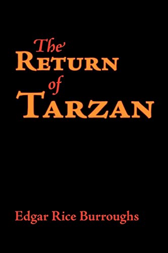 Beispielbild fr The Return of Tarzan, Large-Print Edition zum Verkauf von AwesomeBooks