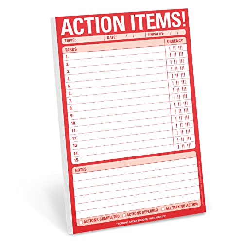 Stock image for Knock Knock Action Items! Knock Knock Pad for sale by Revaluation Books