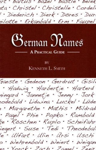 Stock image for German Names: A Practical Guide for sale by Front Cover Books