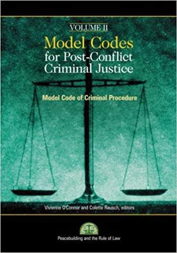 Beispielbild fr Model Codes for Post-Conflict Criminal Justice: Model Code of Criminal Procedure (Volume 2) zum Verkauf von Anybook.com