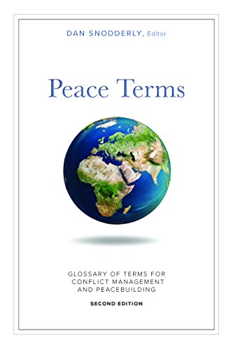 Beispielbild fr Peace Terms: Glossary of Terms for Conflict Management and Peacebuilding zum Verkauf von GF Books, Inc.