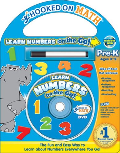 Imagen de archivo de Learn Numbers on the Go Wipe-off Board Book with DVD (Hooked on Phonics) a la venta por Ergodebooks