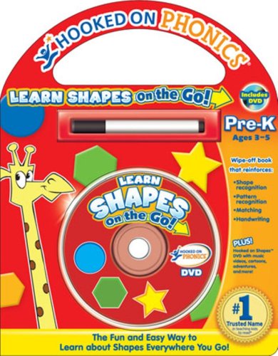 Learn Shapes On the Go Wipe-off Board Book with DVD (9781601439000) by Hooked On Phonics