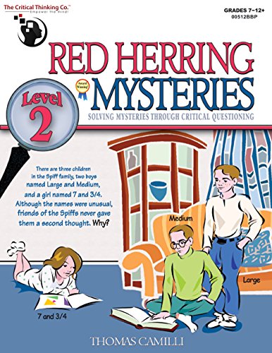 Imagen de archivo de Red Herring Mysteries Level 2 - Solving Mysteries through Critical Questioning (Grades 7-12) a la venta por SecondSale