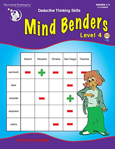 Imagen de archivo de The Critical Thinking Mind Benders Book 4 School Workbook a la venta por HPB-Diamond