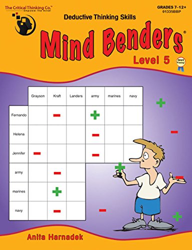 Imagen de archivo de The Critical Thinking Mind Benders Book 5 School Workbook a la venta por Half Price Books Inc.