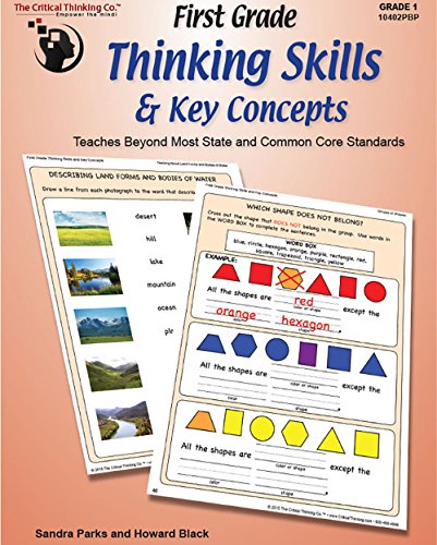 Stock image for First Grade Thinking Skills Key Concepts Workbook - Teaches Beyond Most State Common Core Standards (Grade 1) for sale by Red's Corner LLC