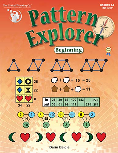 9781601447128: Pattern Explorer Beginning Workbook - Pattern Problems to Develop Mathematical Reasoning (Grades 3-4)