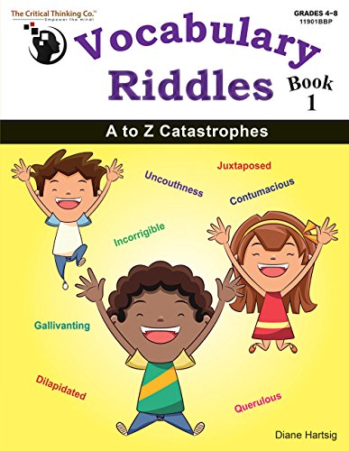 Stock image for Vocabulary Riddles Book 1 Workbook - A to Z Catastrophes (Grades 4-8) for sale by New Legacy Books