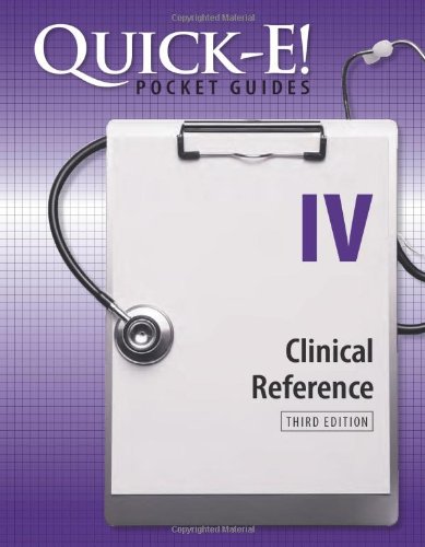 Beispielbild fr Quick-E! IV: Clinical Reference (Quick-e Pocket) zum Verkauf von HPB-Red
