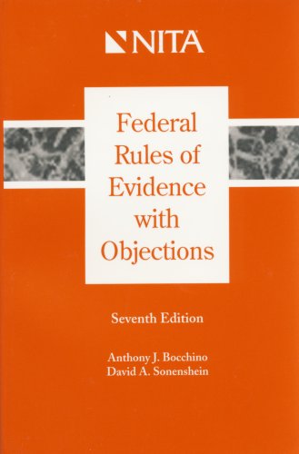 Beispielbild fr Federal Rules of Evidence with Objections zum Verkauf von Irish Booksellers