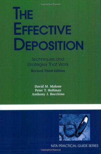 Stock image for The Effective Deposition for sale by Ergodebooks