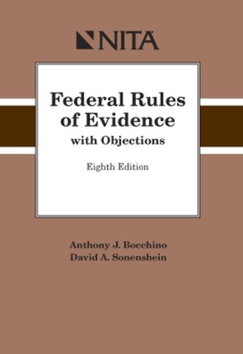 Beispielbild fr Federal Rules of Evidence with Objections zum Verkauf von HPB-Red