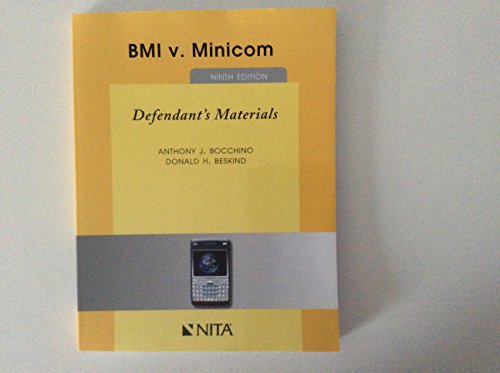 Beispielbild fr BMI v. Minicom Defendants Version zum Verkauf von -OnTimeBooks-