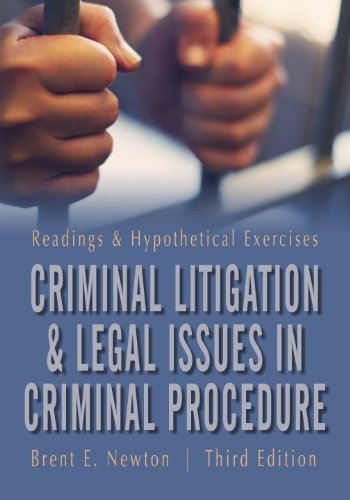 Stock image for Criminal Litigation and Legal Issues in Criminal Procedure for sale by Jenson Books Inc