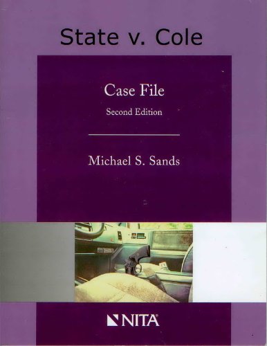 Beispielbild fr State v. Cole Case File zum Verkauf von Better World Books