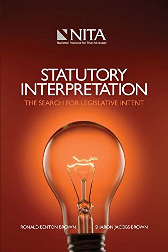 Beispielbild fr Statutory Interpretation: The Search for Legislative Intent zum Verkauf von Save With Sam