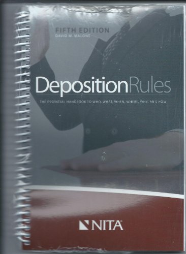 9781601561725: Deposition Rules