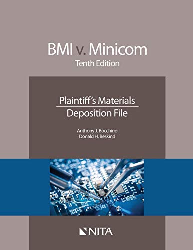Beispielbild fr BMI v. Minicom: Tenth Edition Plaintiff*s Materials Deposition File (Nita) zum Verkauf von dsmbooks