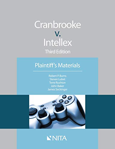 Stock image for Cranbrooke v. Intellex: Third Edition Plaintiff's Materials (Nita) for sale by HPB-Red