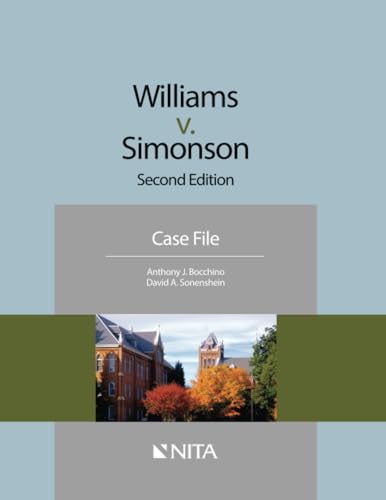 Stock image for Williams v. Simonson: Second Edition Case File (NITA) for sale by HPB-Red