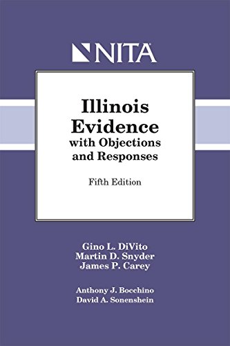 Beispielbild fr Illinois Rules of Evidence with Objections and Responses (NITA) zum Verkauf von Irish Booksellers