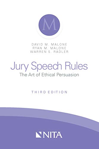 Imagen de archivo de Jury Speech Rules: The Art of Ethical Persuasion (Nita) a la venta por GF Books, Inc.