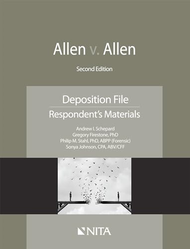 Beispielbild fr Allen v. Allen: Deposition File, Respondent's Materials (NITA) zum Verkauf von BooksRun