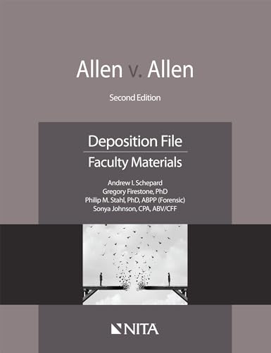 Beispielbild fr Allen v. Allen: Deposition File, Faculty Materials (NITA) zum Verkauf von BooksRun