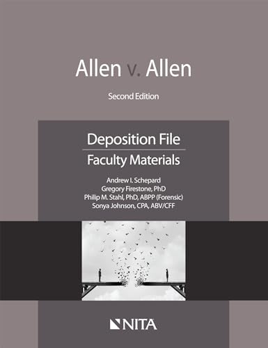 Stock image for Allen v. Allen: Deposition File, Faculty Materials (NITA) for sale by BooksRun