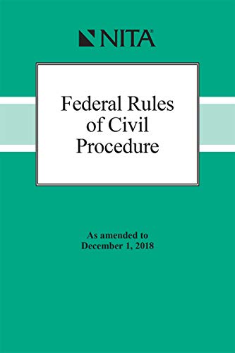 Beispielbild fr Federal Rules of Civil Procedure : As Amended to December 1 2018 zum Verkauf von Better World Books